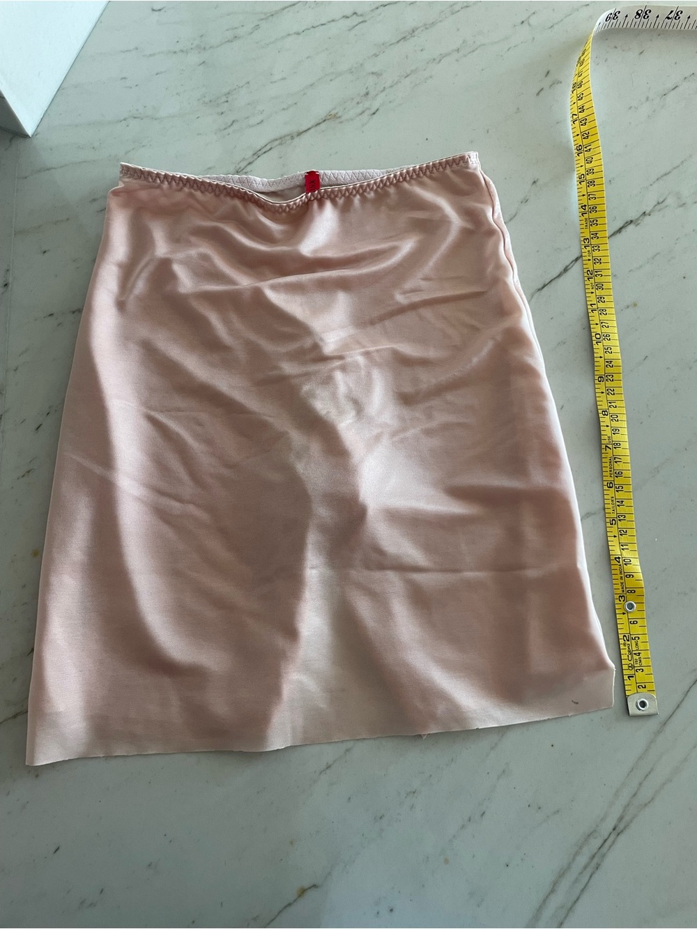 Spanx Skinny Britches Sheer Shaping Power Skort Slip light pink Shaper small S - Picture 11 of 13
